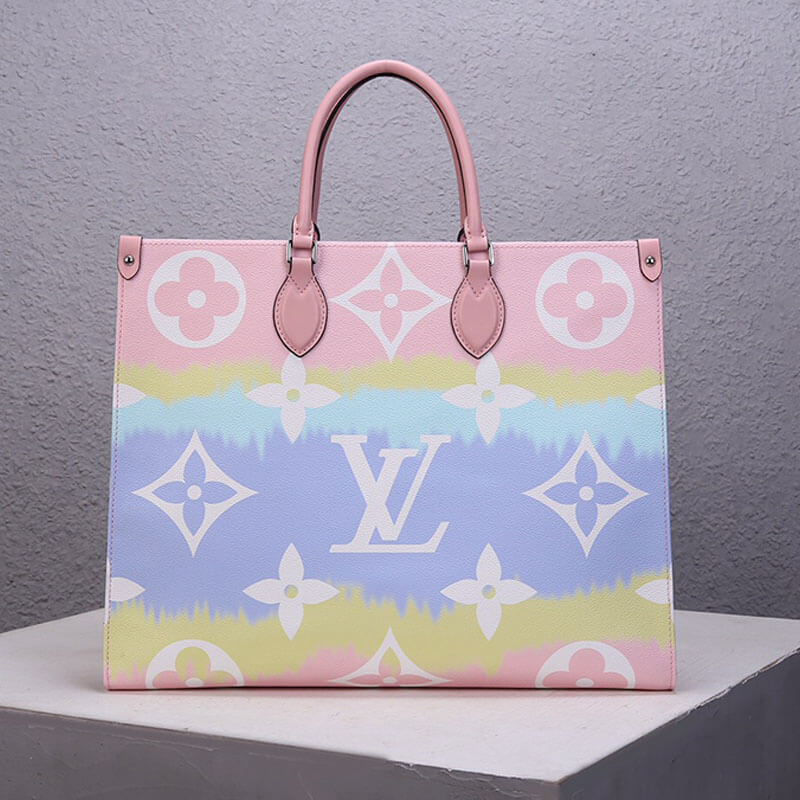 Pastel Pink LV Escale OnTheGo GM Tote Bag - Image 2