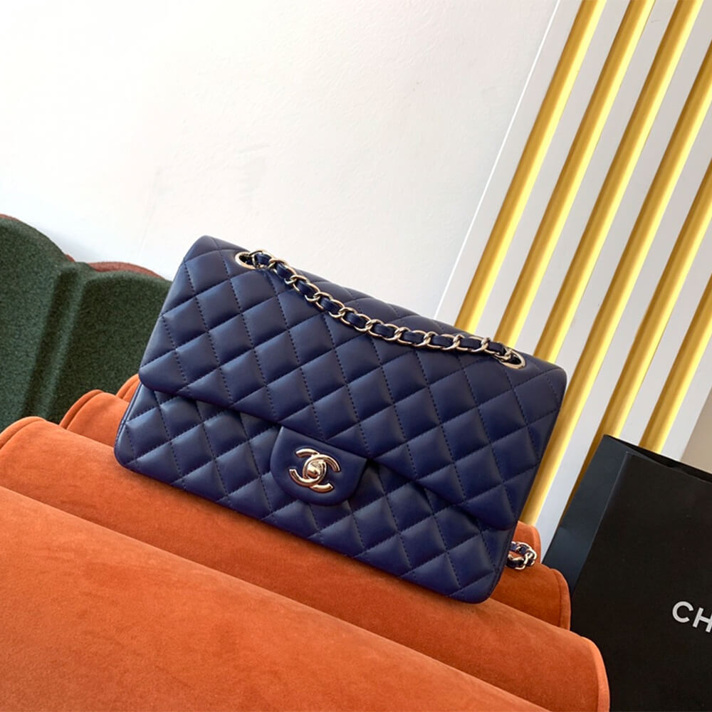 Dark Blue CHANEL CLASSIC 11.12 HANDBAG (Best
 grade) - Image 2