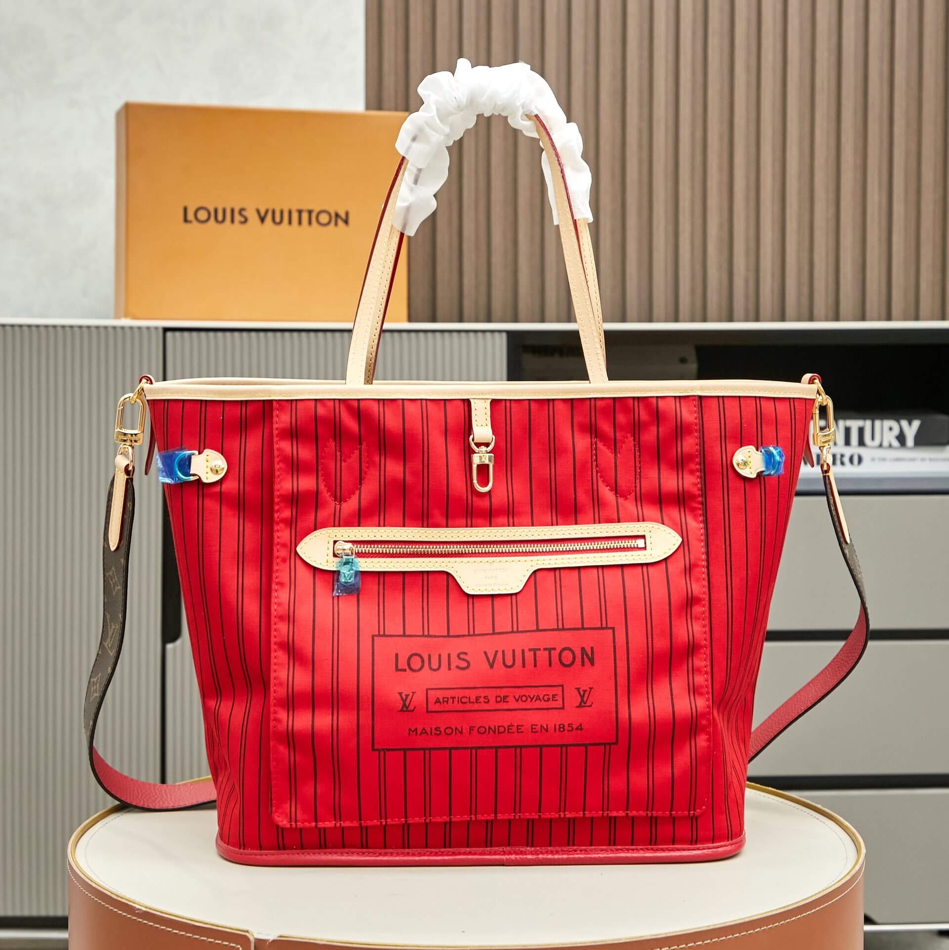 LV Neverfull Bandouliere Inside Out MM - Image 2