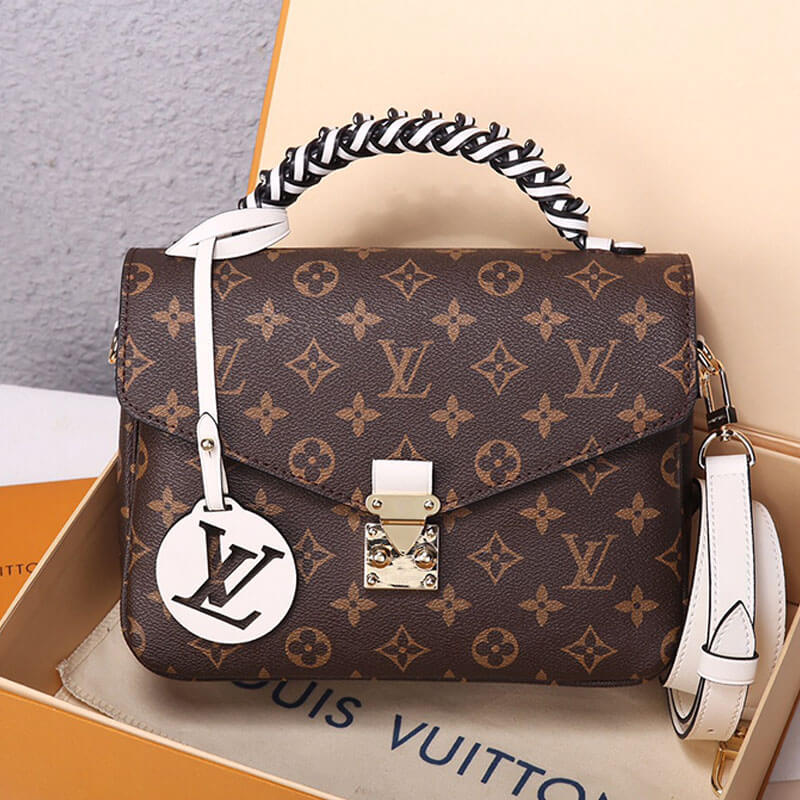 Creme LV Pochette Metis Handbag - Image 2