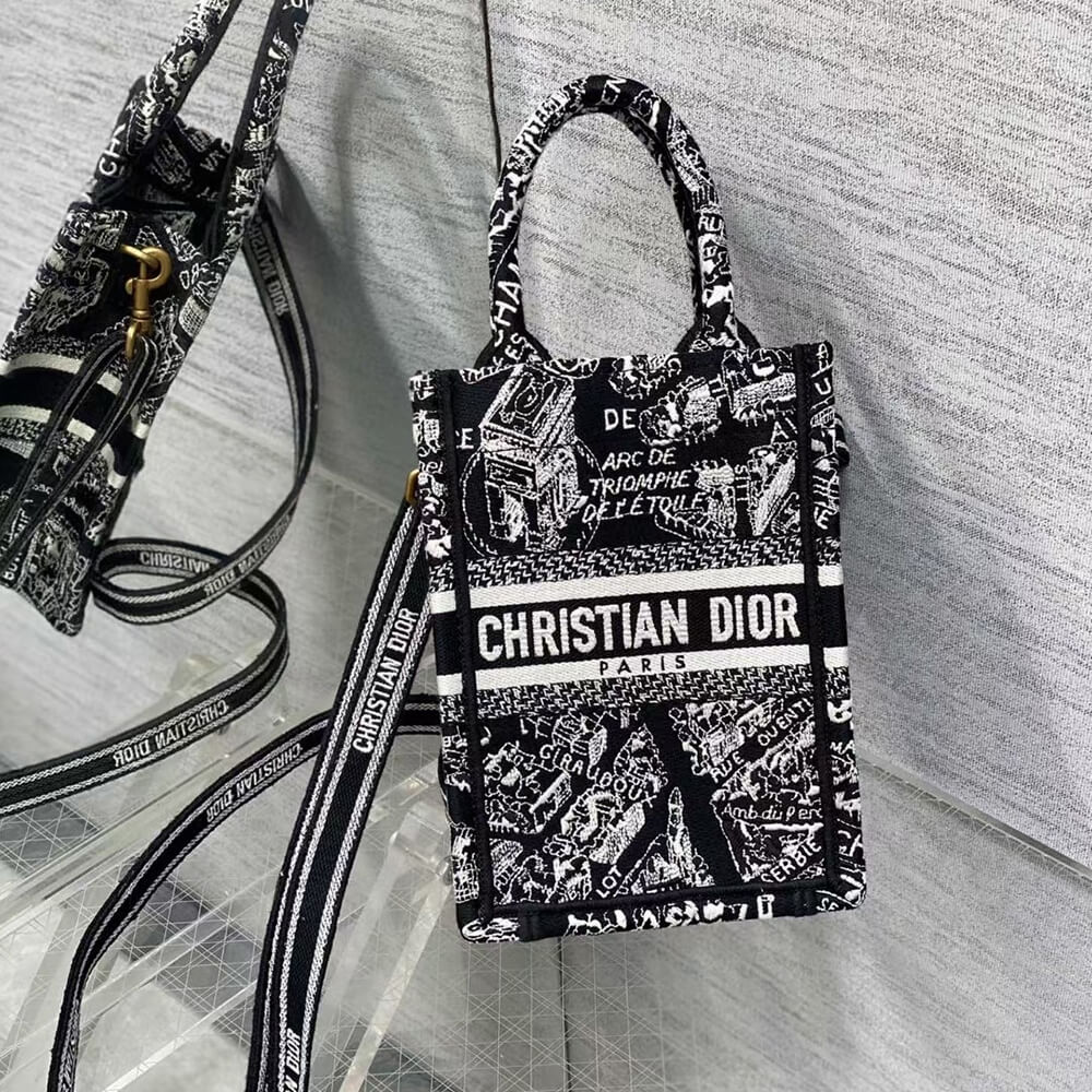 Mini Vertical Dior Book Tote - Image 2
