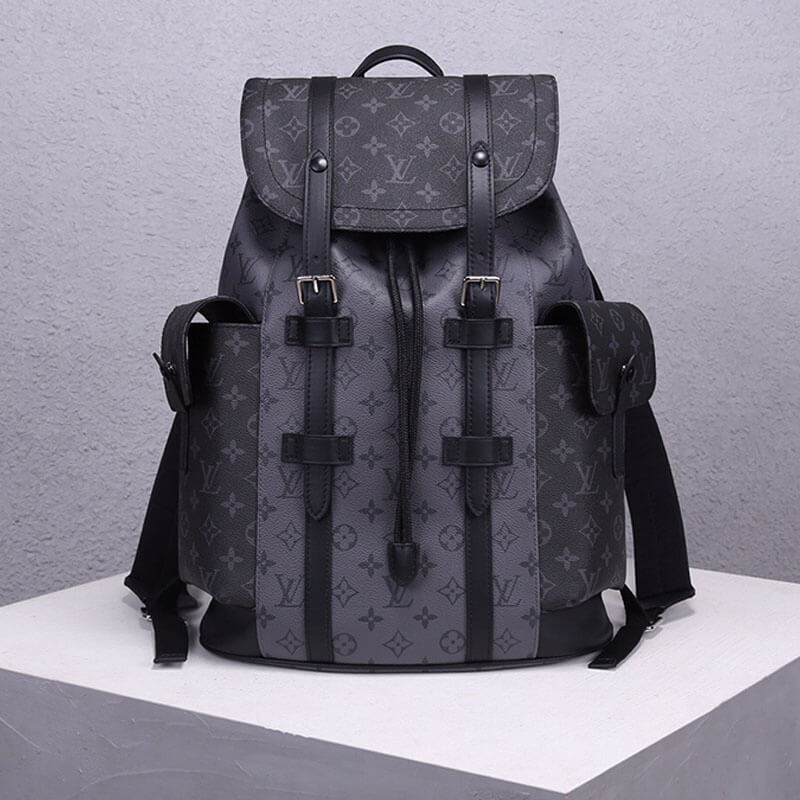 Cow-Hide LV Christopher PM Backpack - Image 2