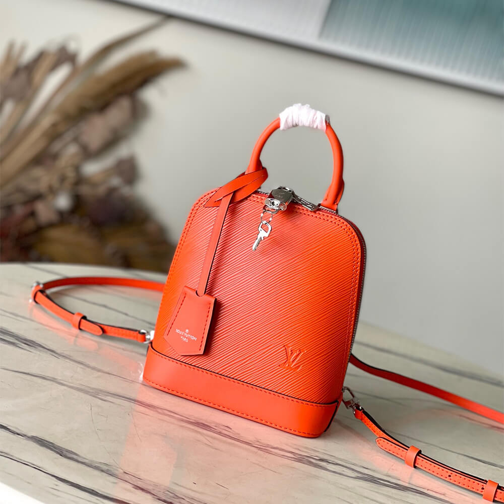 Orange LV Alma Backpack - Image 2