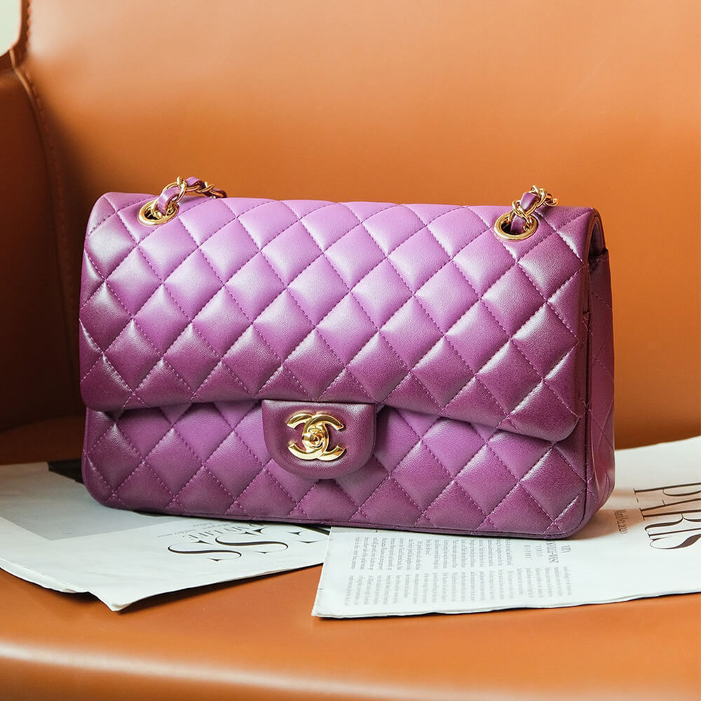 Purple CHANEL CLASSIC 11.12 HANDBAG (Best
 grade) - Image 2
