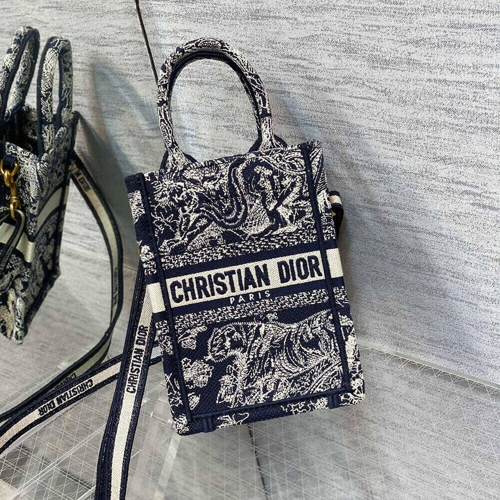 Mini Vertical Dior Book Tote - Image 2