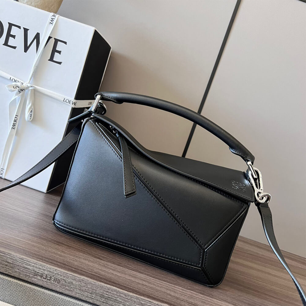 Black LOEWE Small Puzzle Bag - Image 2