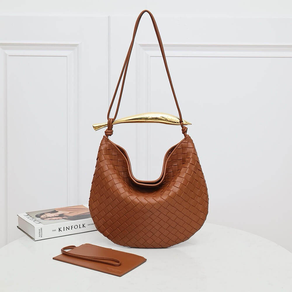 Cognac Bottega Veneta Medium Sardine Handbag - Image 2