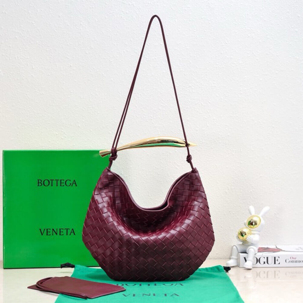 Burgundy Bottega Veneta Medium Sardine Handbag - Image 2