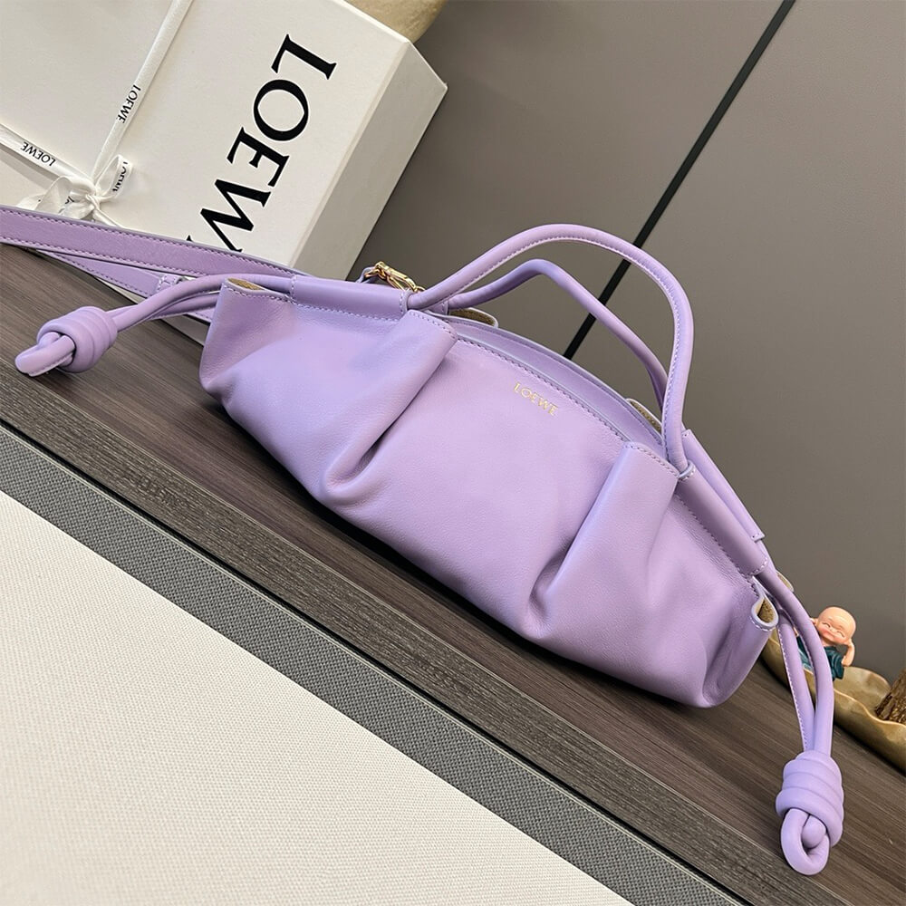 Purple Loewe Small Paseo bag in shiny nappa calfskin (Best
 grade) - Image 2