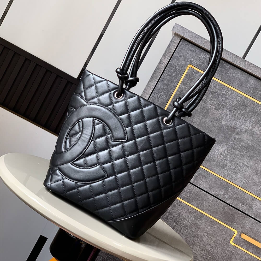Black Chanel Cambon Line Medium Tote (Best
 grade) - Image 2