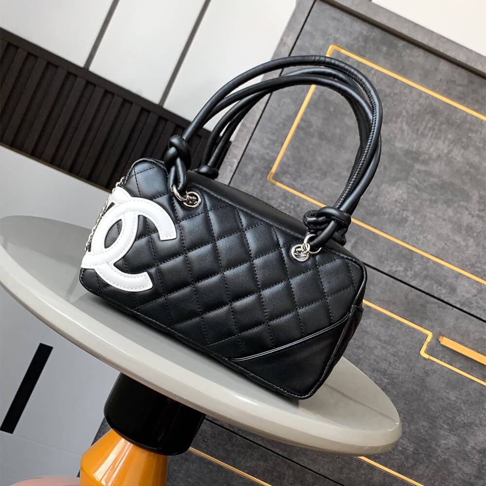 Black & White Chanel Mini Cambon Line Tote (Best
 grade) - Image 2