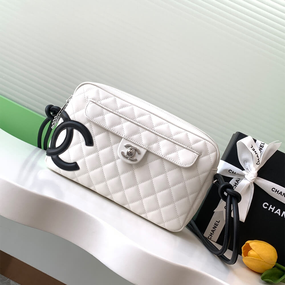 White & Black Chanel Cambon Camera Bag (Best
 grade) - Image 2