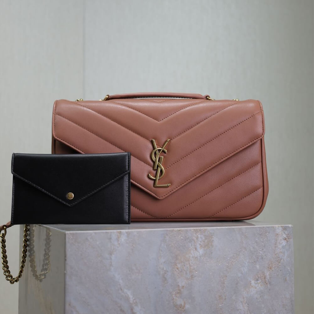 Hortensia YSL LOULOU medium in MATELASSE lambskin - Image 2