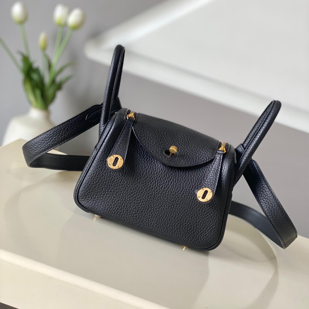 Black Hermes Lindy Mini Bag - Image 2