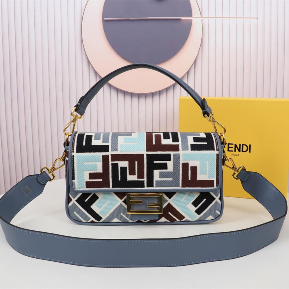 Canvas FF embroidery Fendi Baguette (Best
 grade) - Image 2