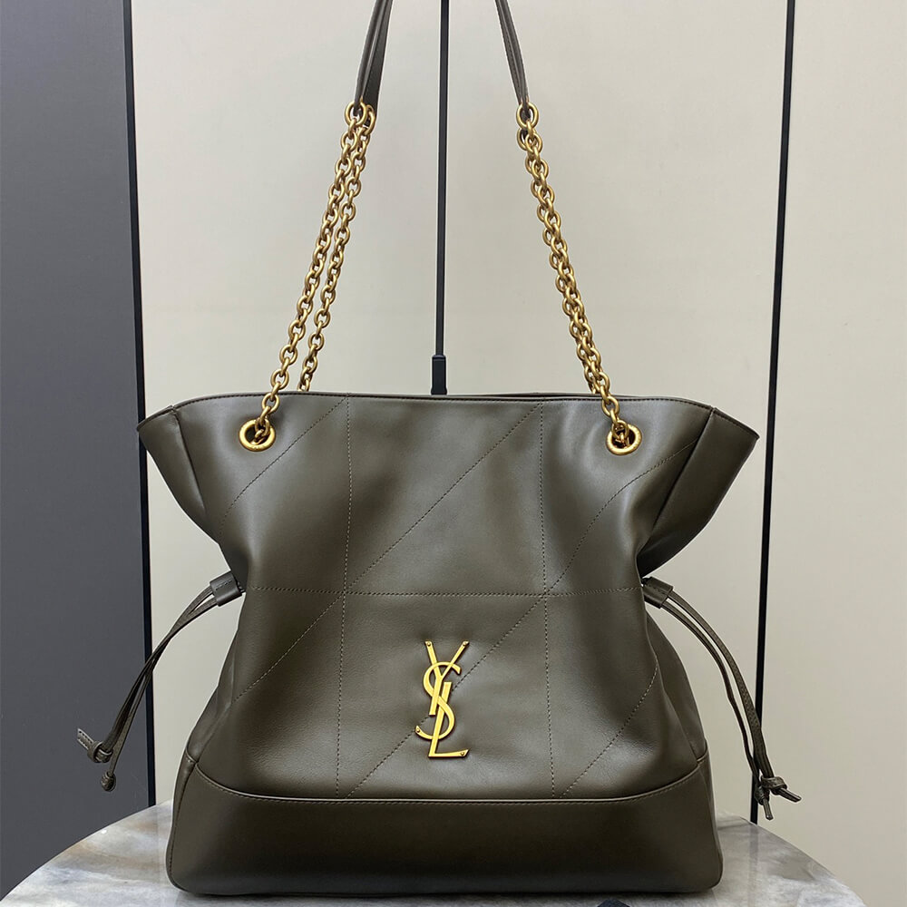 LIGHT MUSK YSL JAMIE SHOPPING BAG in lambskin - Image 2