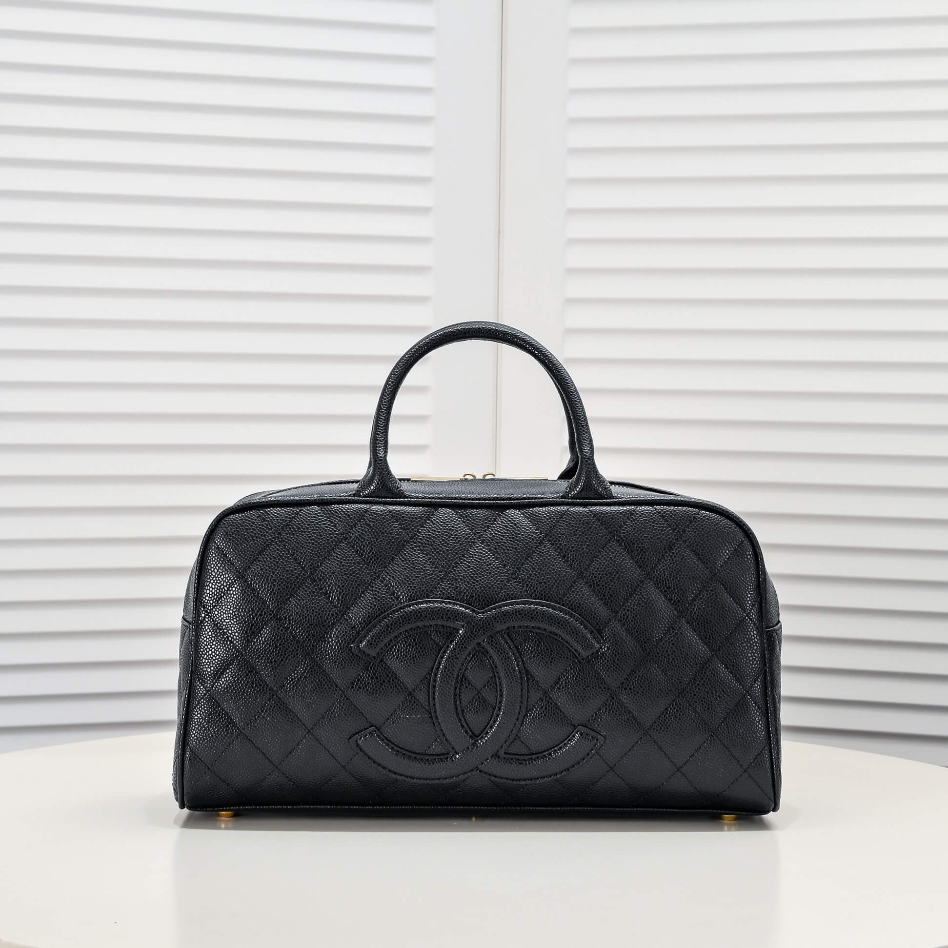 CHANEL Large Vintage Boston Bag - Image 2