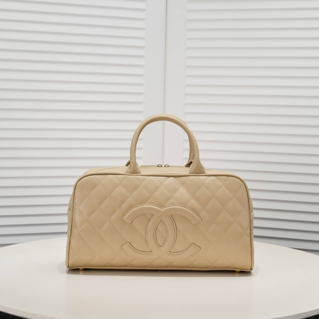 CHANEL Large Vintage Boston Bag - Image 2