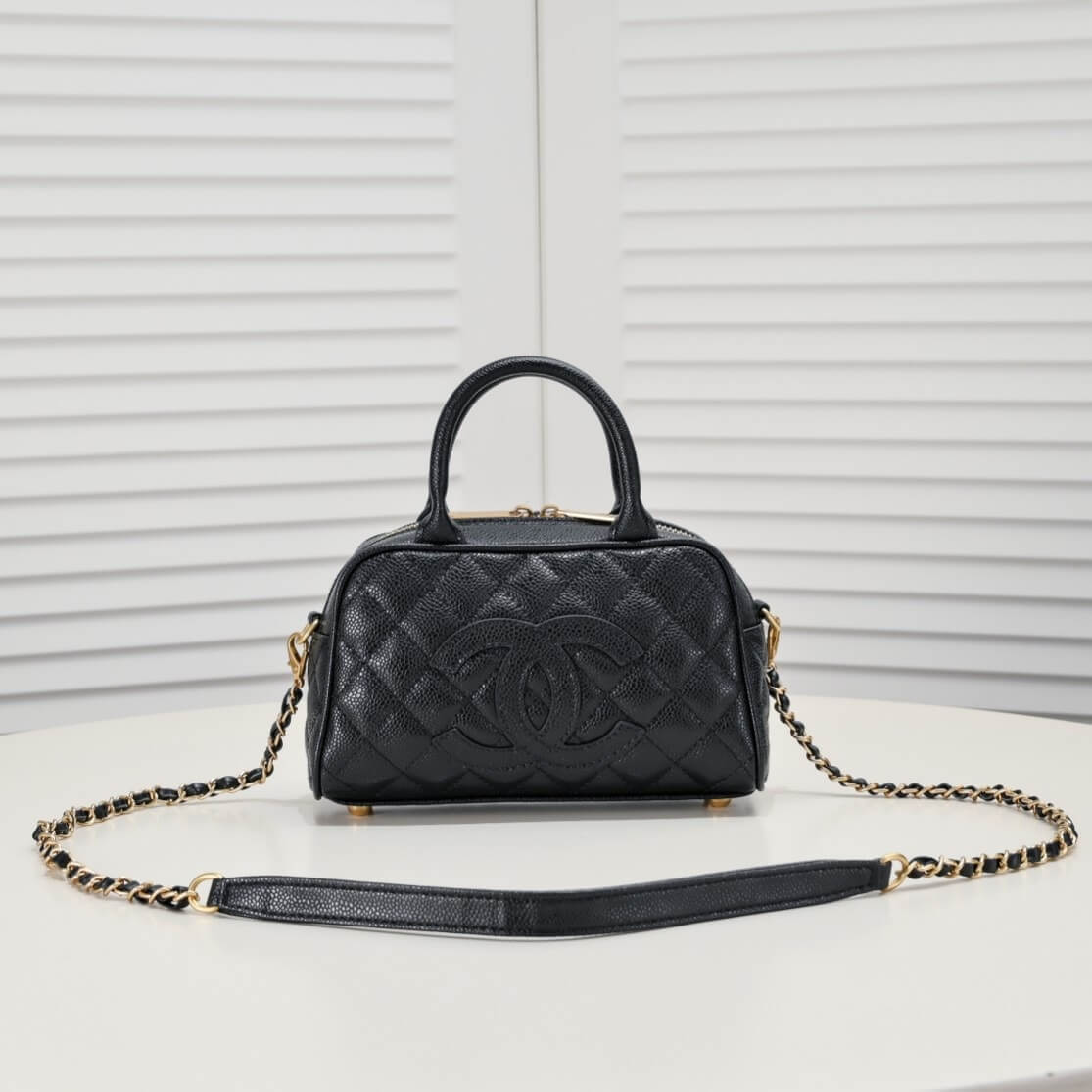 CHANEL Small Vintage Boston Bag - Image 2