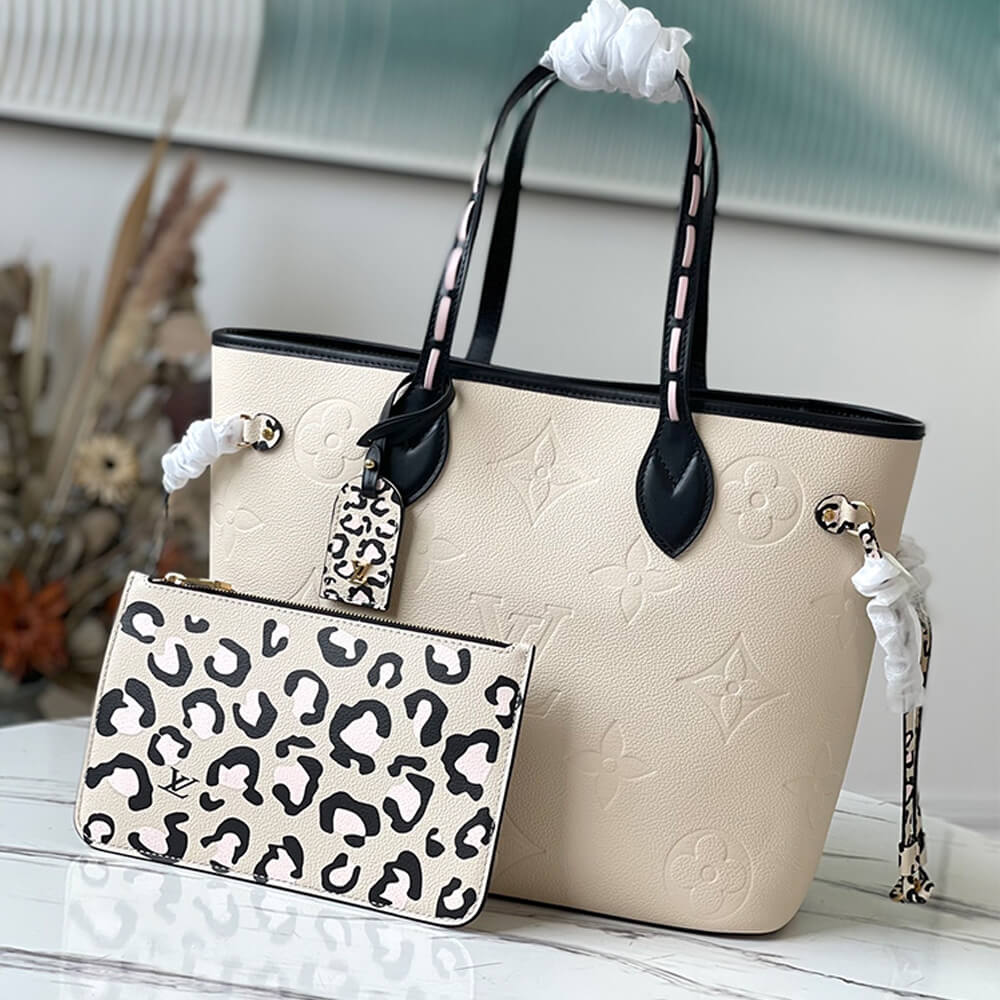Cream Louis Vuitton NEVERFULL MM - Image 2