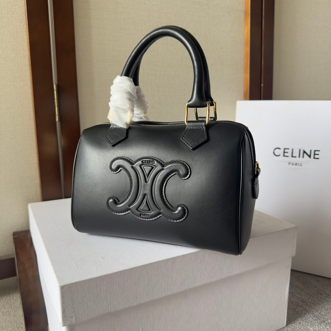 CELINE Small Boston Bag in Smooth Calfskin - Image 2