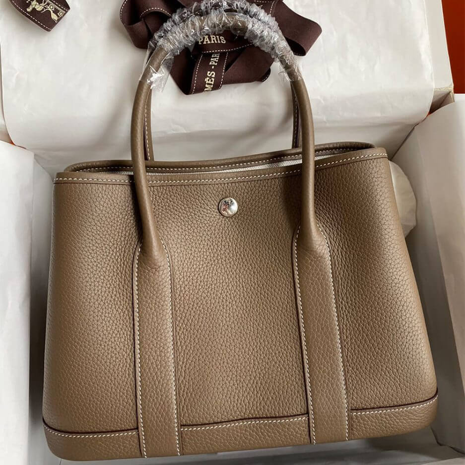 Etoupe Hermes Garden Party 30 Bag - Image 2