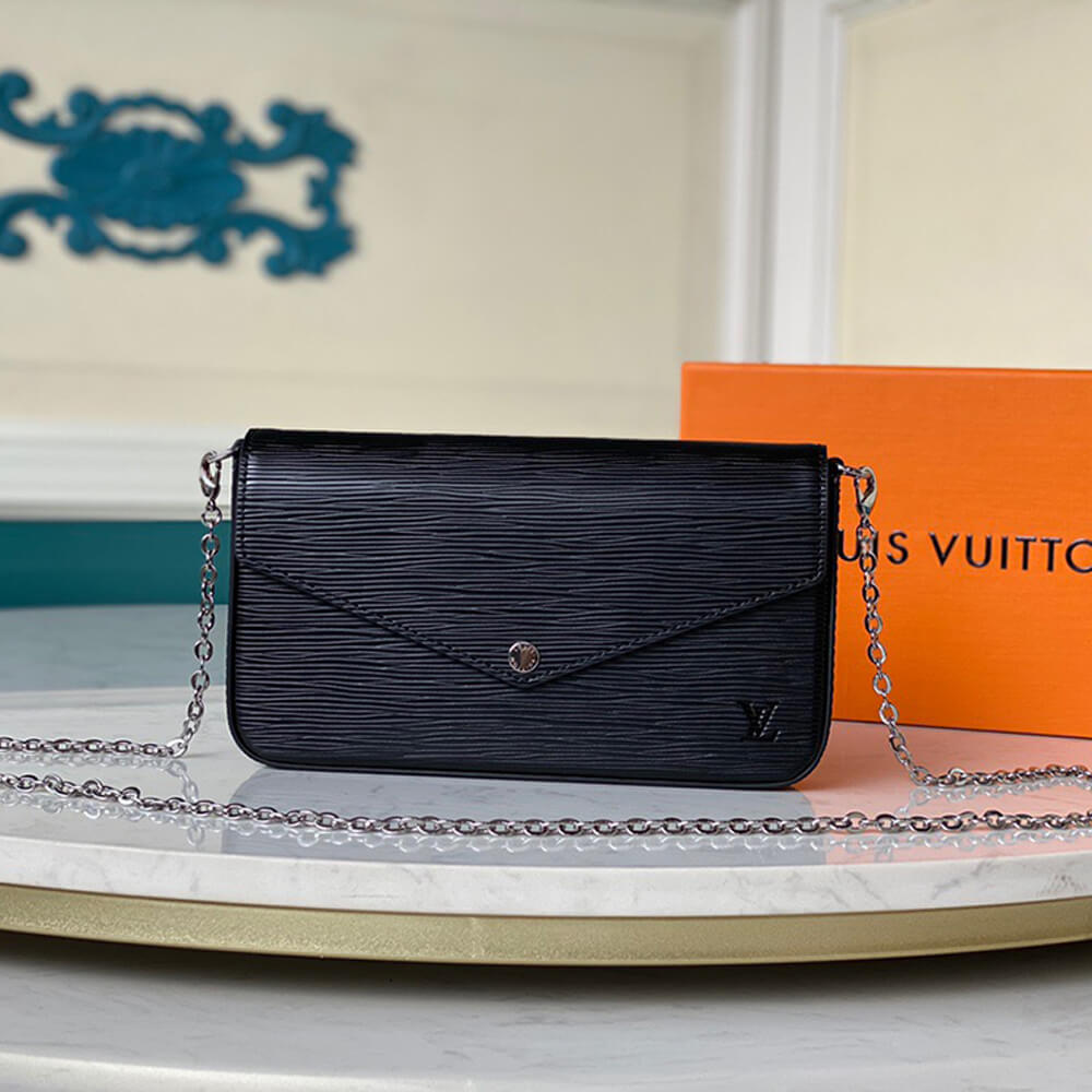 Black Louis Vuitton FELICIE POCHETTE - Image 2