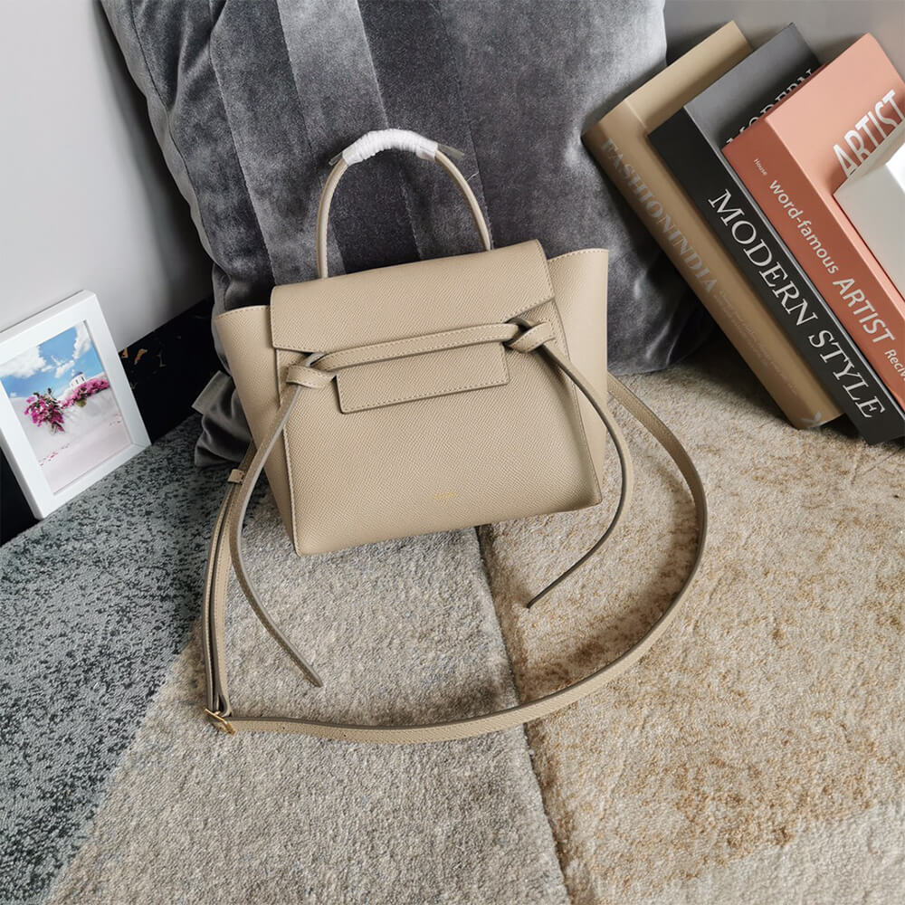 Cream CELINE NANO BELT BAG - Image 2