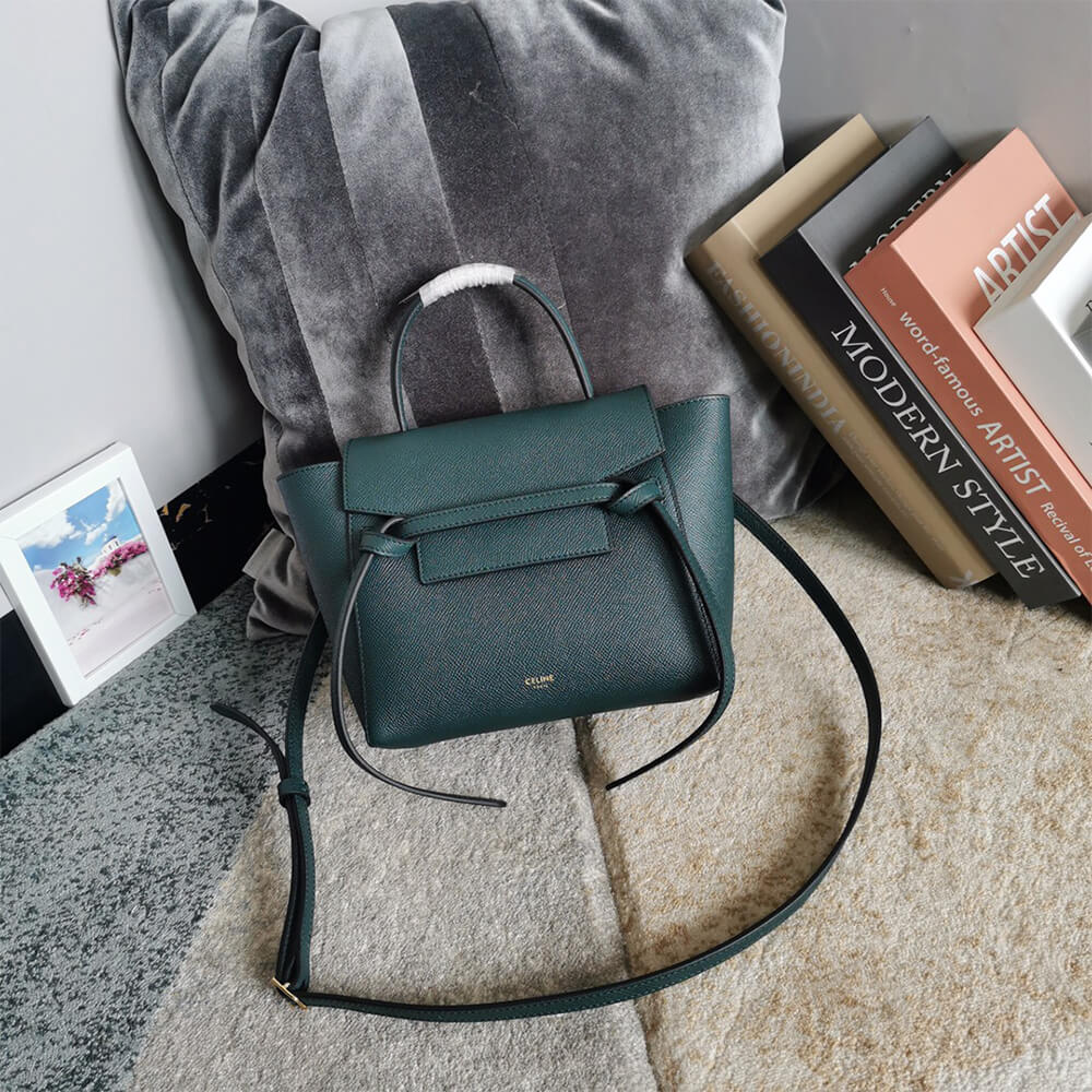 Prussian Blue CELINE NANO BELT BAG - Image 2