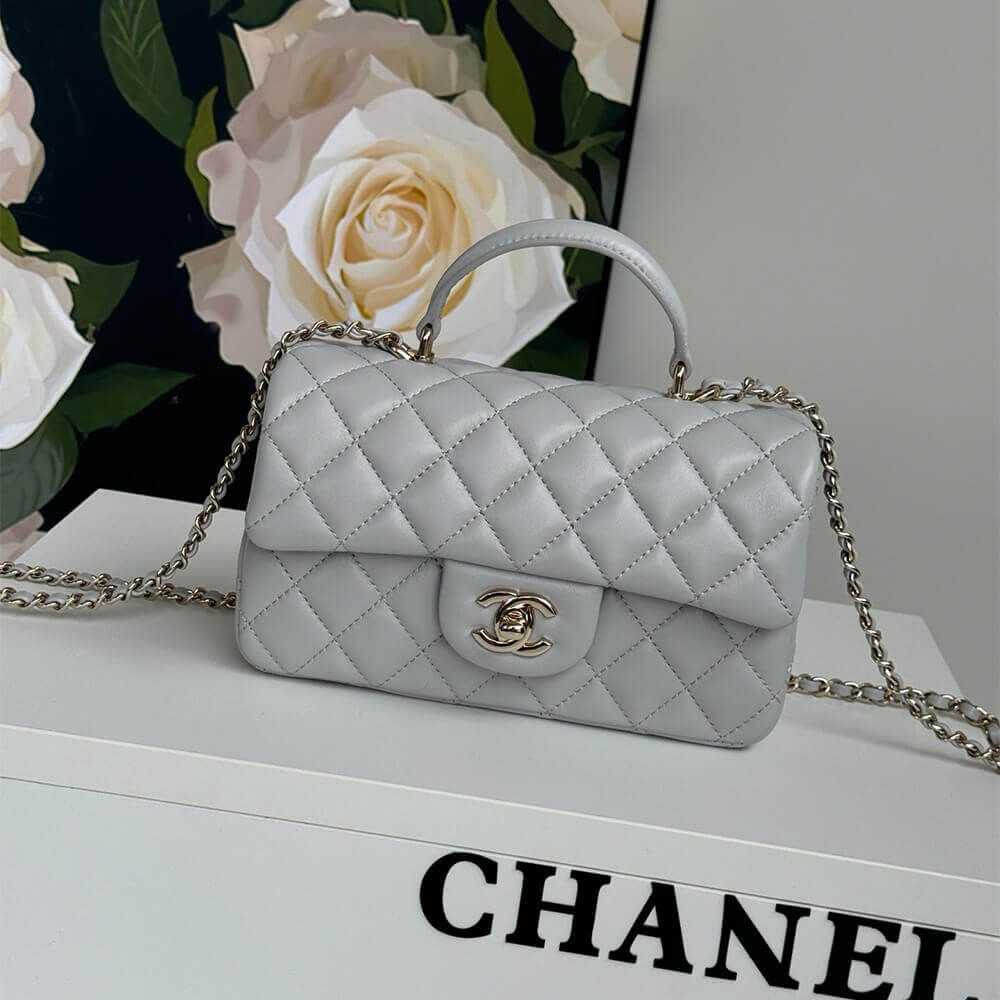 CHANEL Mini Classic Handbag With Top Handle - Image 2