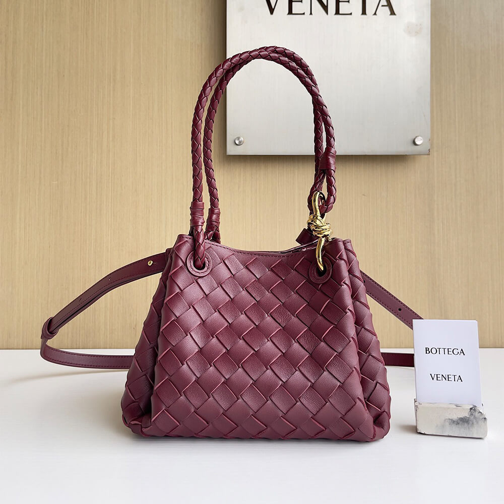 Burgundy Bottega Veneta Small Parachute - Image 2