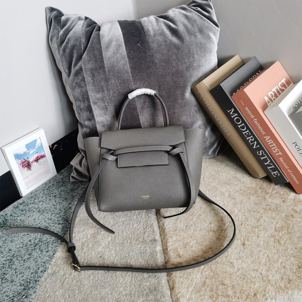 Grey CELINE NANO BELT BAG - Image 2