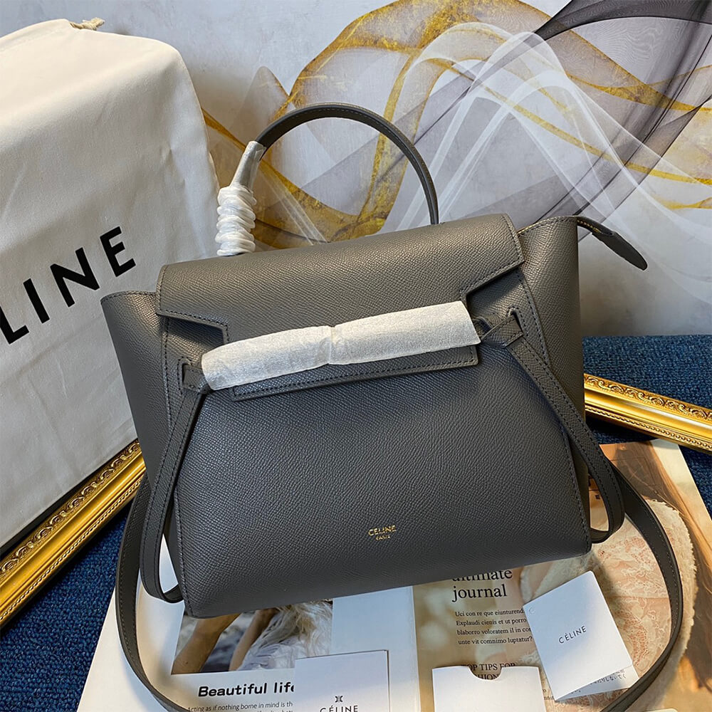 Grey CELINE MICRO BELT BAG - Image 2