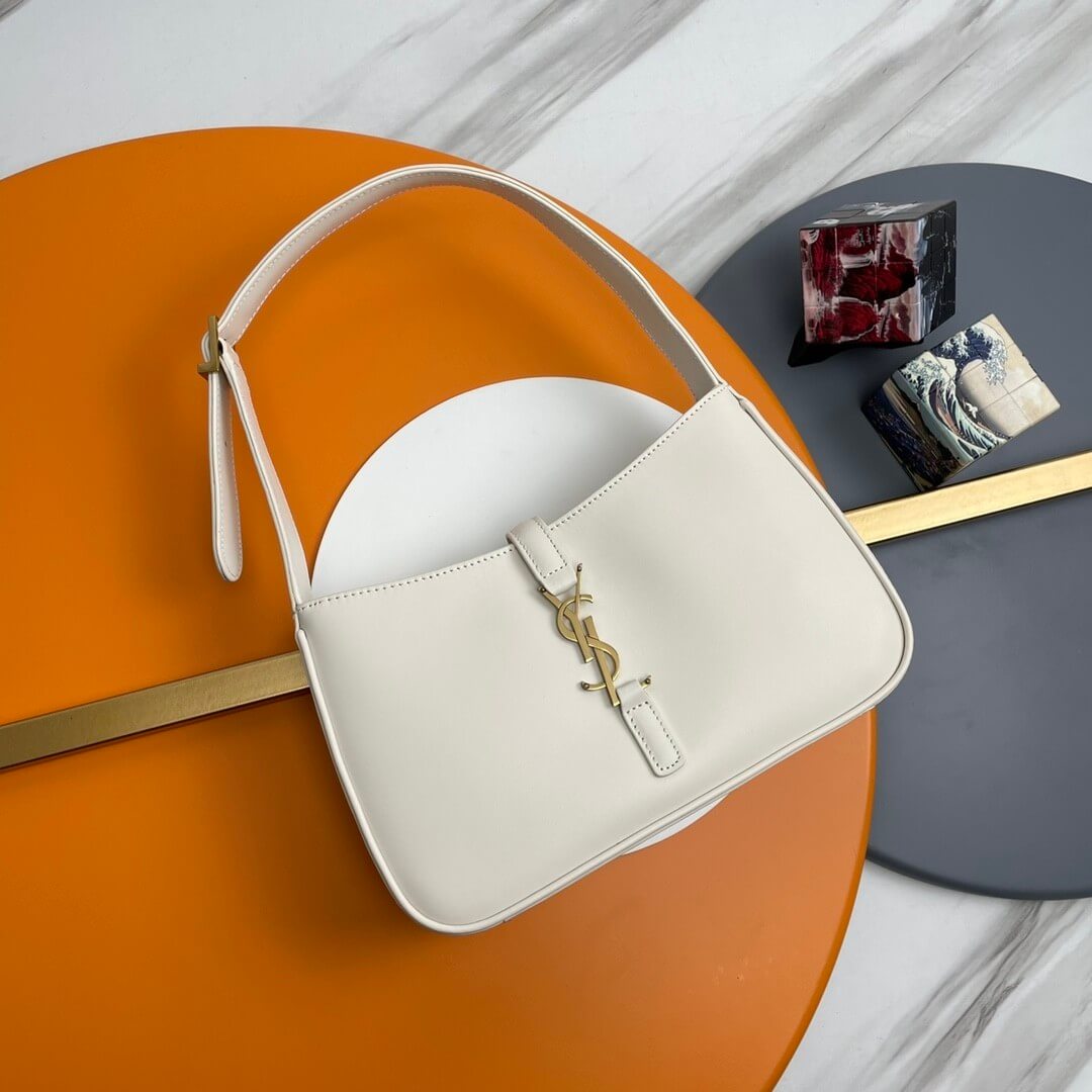 White YSL LE 5 A 7 bag in smooth leather - Image 2