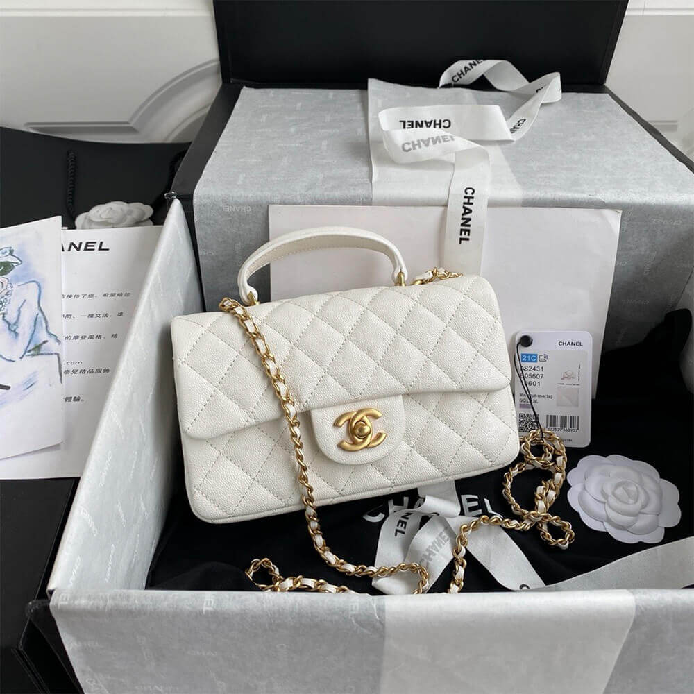 CHANEL Mini Classic Handbag With Top Handle - Image 2