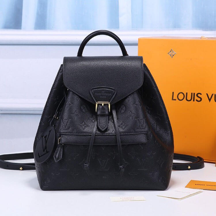 Black LV Montsouris Backpack - Image 2