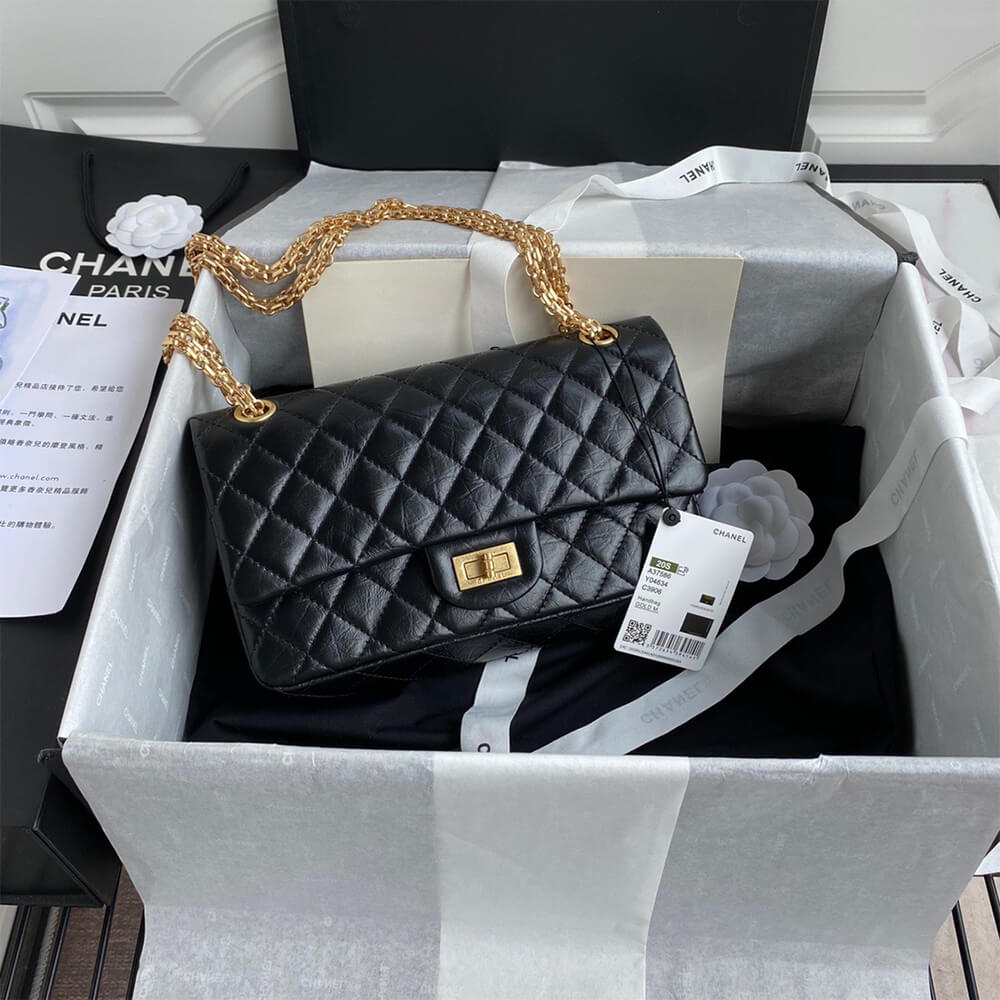 Black CHANEL 2.55 HANDBAG - Image 2