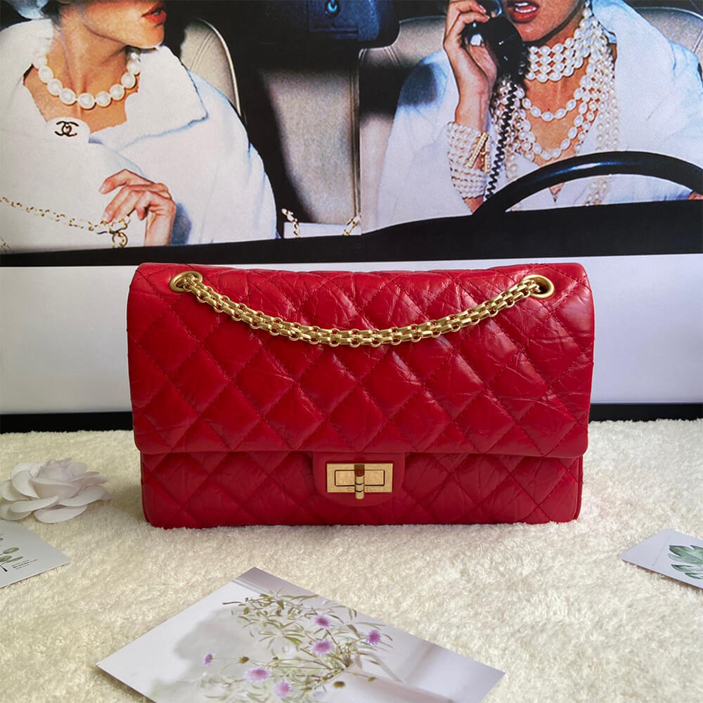 Red CHANEL LARGE 2.55 HANDBAG (Best
 grade) - Image 2