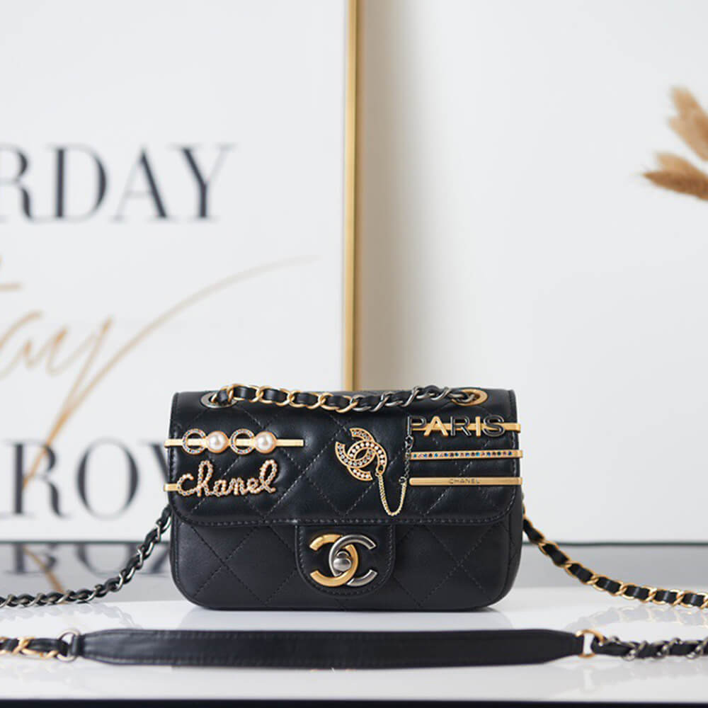 Black MINI FLAP BAG - Image 2