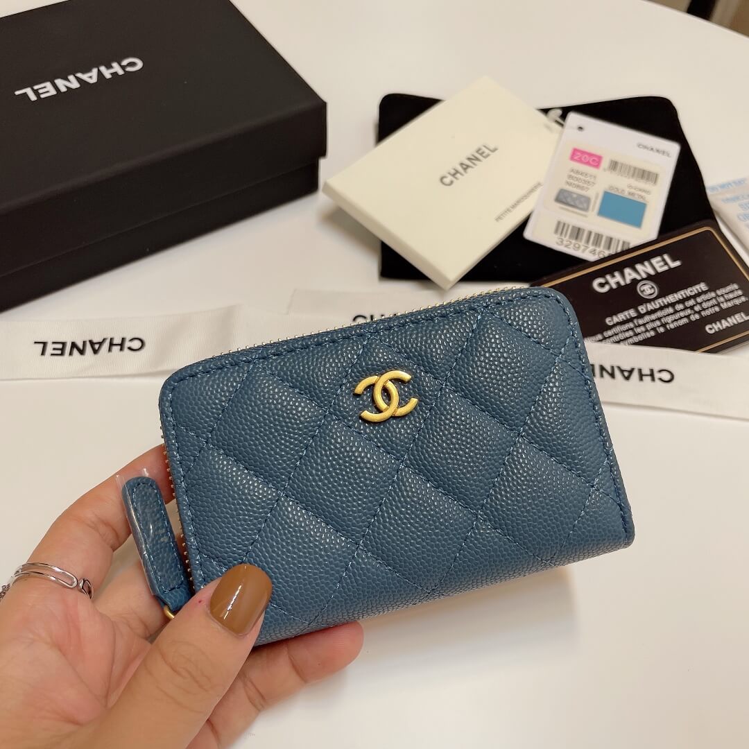 Chanel Classic Zipper Coin Wallet - Image 2