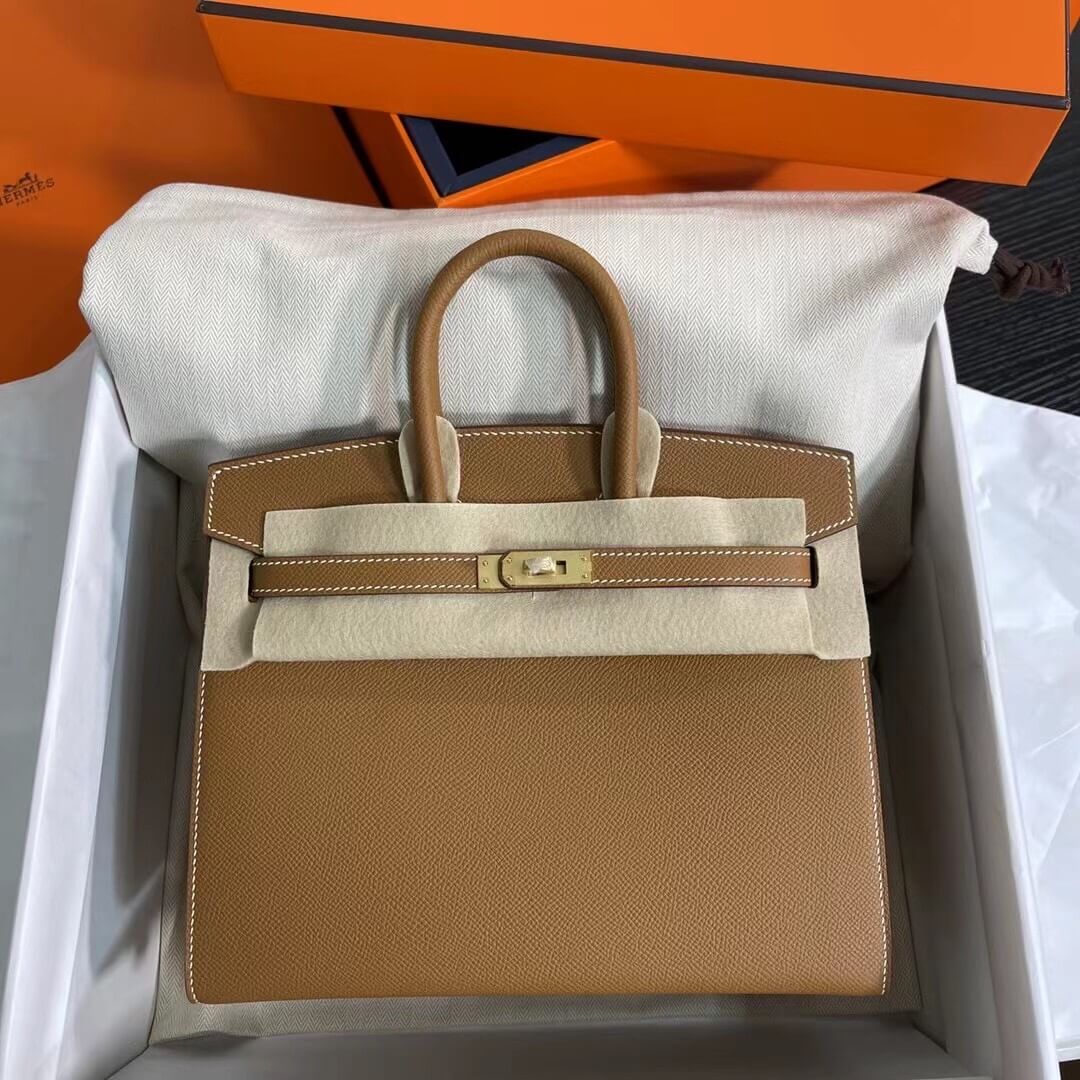 Brown Hermes Birkin 25 Sellier (Best
 Grade) - Image 2