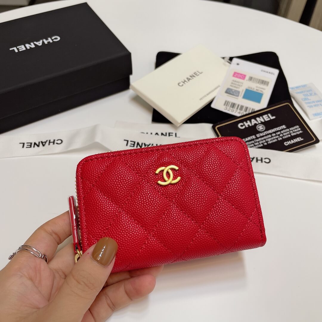 Chanel Classic Zipper Coin Wallet - Image 2