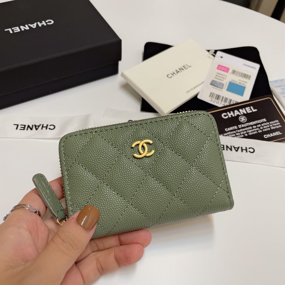 Chanel Classic Zipper Coin Wallet - Image 2