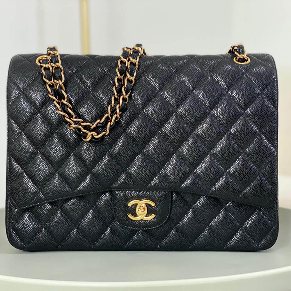 Black CHANEL MAXI CLASSIC HANDBAG (Best
 grade) - Image 2