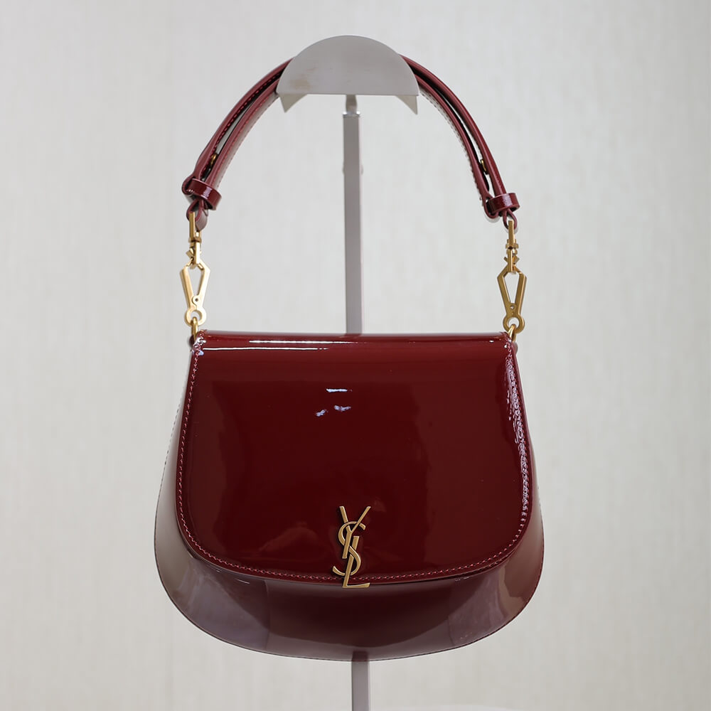 RED YSL VOLTAIRE TOP HANDLE in patent leather (Best
 grade) - Image 2