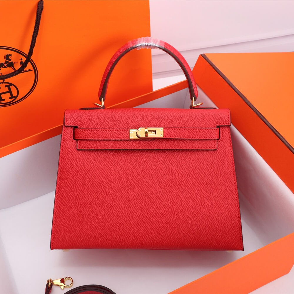 Deep Red Hermes Kelly 25 - Image 2