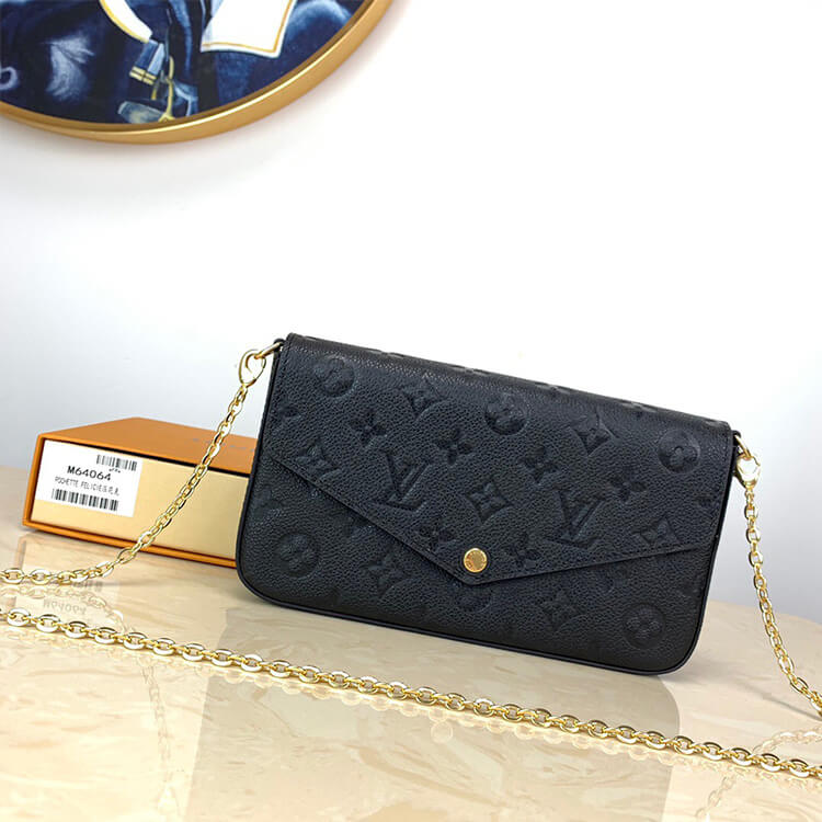 Black LV Felicie Pochette - Image 2