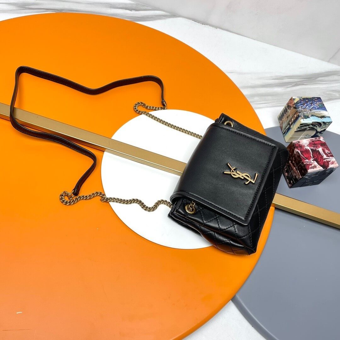 Black YSL MINI NOLITA IN LAMBSKIN - Image 3