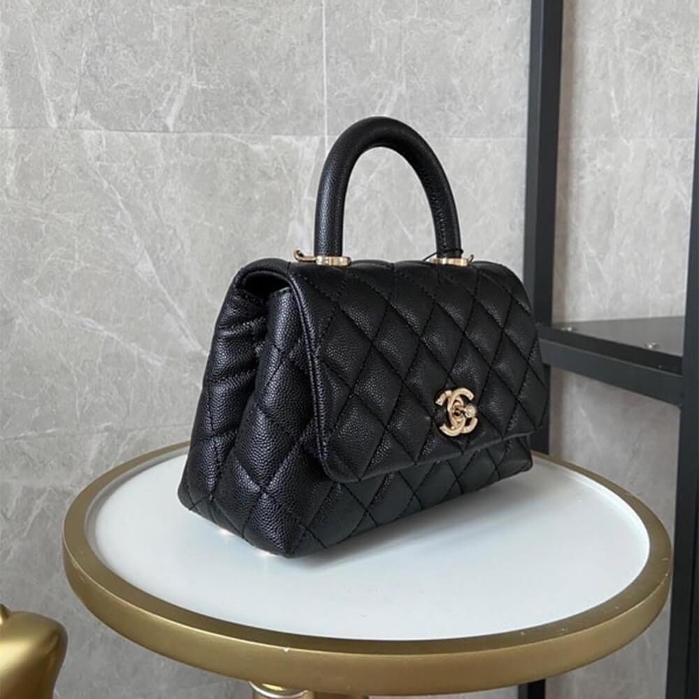 Chanel Coco handle flap shoulder bag Mini - Image 3