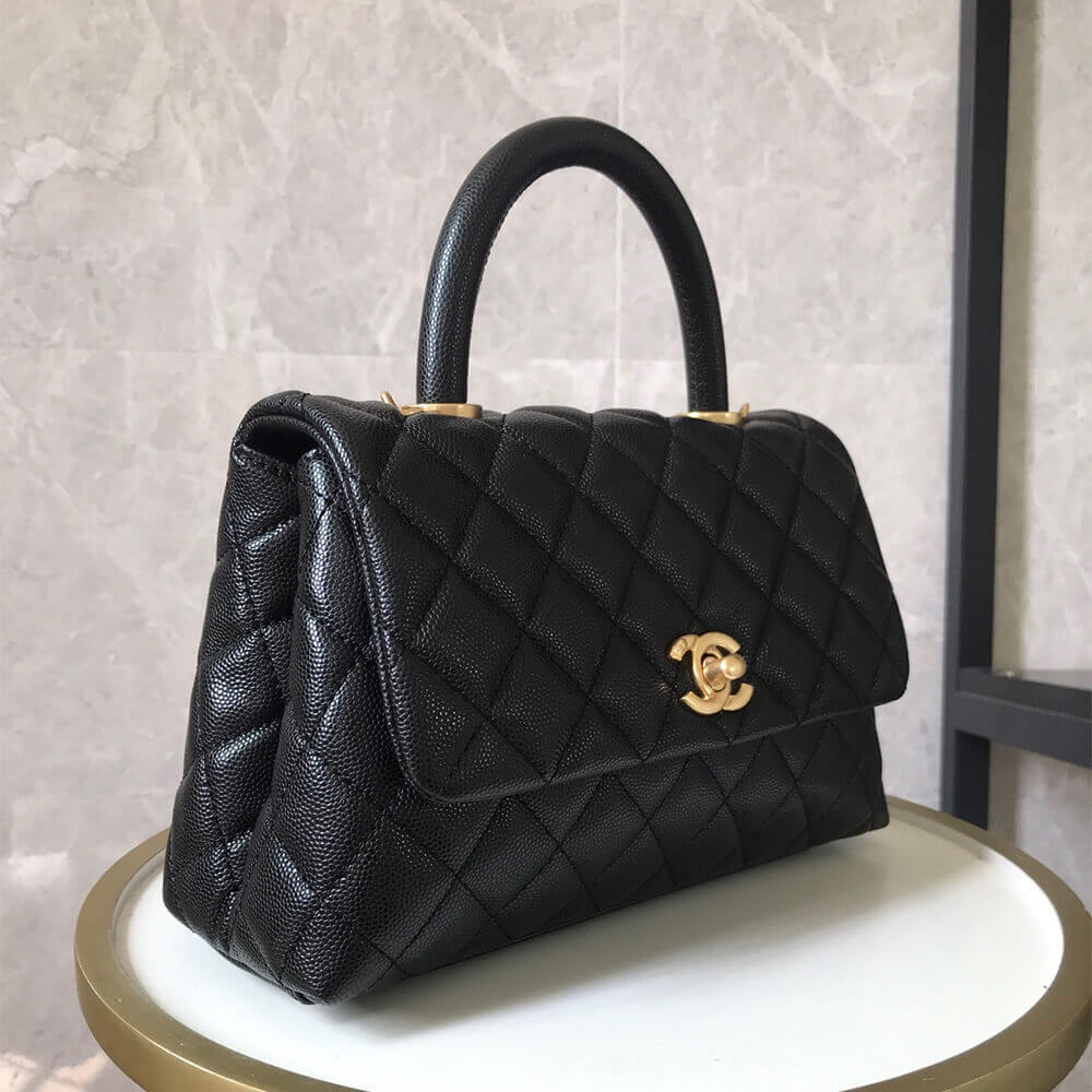 Black Chanel Coco handle flap shoulder bag PM - Image 3